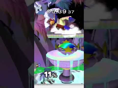 crazy down air train on fountain #clips #gaming #smash #falco #melee