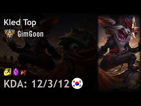 Kled Top vs Darius - GimGoon - KR Challenger Patch 7.2