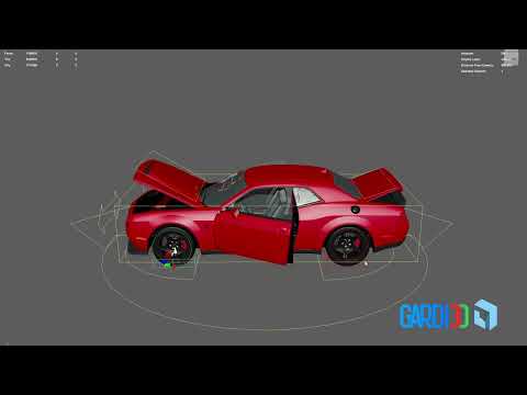 🚗 Car Rig Demo – Maya