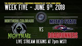 Week 5: NOCO Nightmare vs Metro Roadrunners - 6/9/18