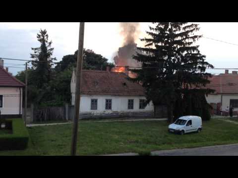 Exkluzív felvétel a Babóti tűzesetről.