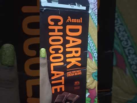 Amul Dark Chocolate 55%cocoa (Good for gifting)