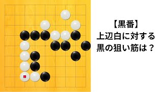 【9路】黒番｜上辺白に対する黒の狙い筋は？｜囲碁クエスト実況｜高目