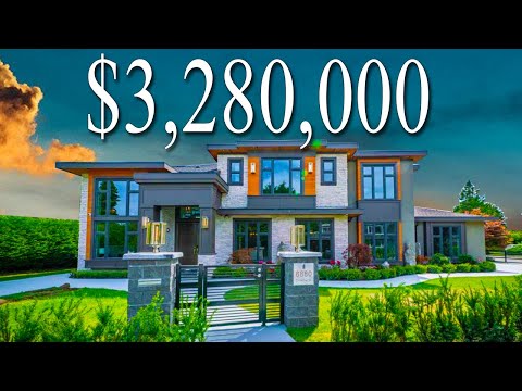 Inside a Brand New IMMACULATE Modern Home 3,280,000 in Richmond | Luxury Mansions Vancouver
