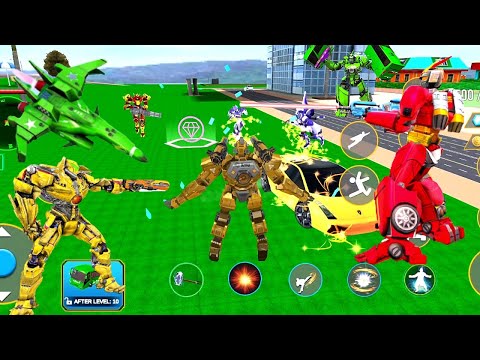 Army Bus Robot Car 3d - Jet Battle - New Android Games