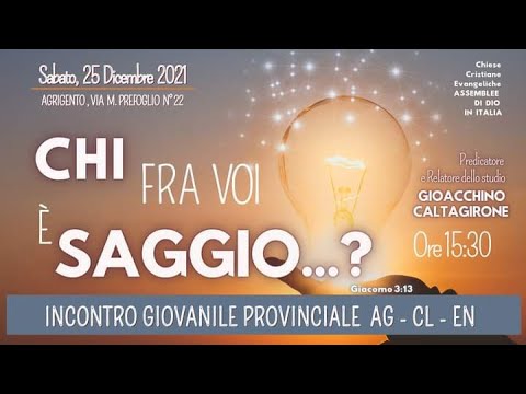 Incontro Giovanile Provinciale AG- CL- EN 25 Dicembre 2021