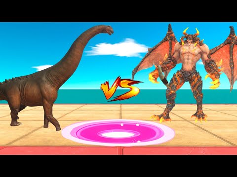 Kaiju Evolution Arena: Infernals vs Herbivore Dinosaurs - Animal Revolt Battle Simulator