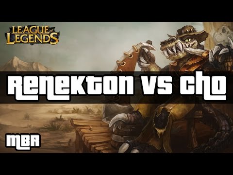 Outback Renekton Vs Cho'Gath Top Lane - League of Legends Gameplay - HD
