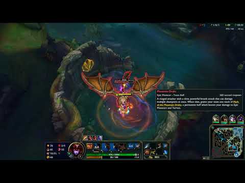 League of Legends Ft Shyvana On Jungle (Game 1343 Patch 7.23)