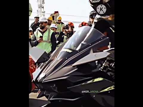 Lamborghini 😎 vs Kawasaki Ninja H2R 👿#shorts