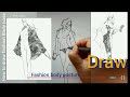 How to draw fashion Body pose | Dynamic decomposition and drawing steps