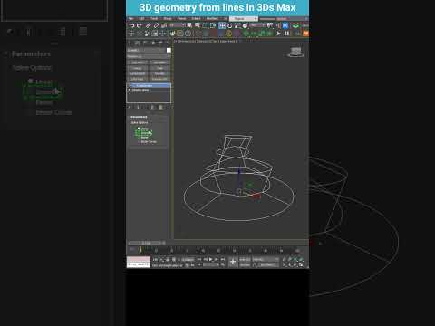 Creating 3D Geometry from Lines in 3ds Max – CrossSection & Surface Tricks #shorts #3dsmax #modeling