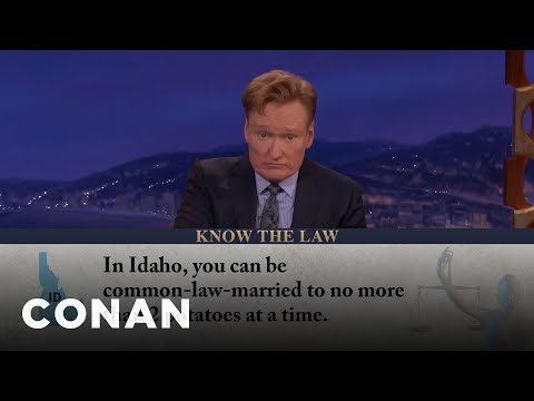 You Can’t Marry More Than Two Potatoes In Idaho | CONAN on TBS