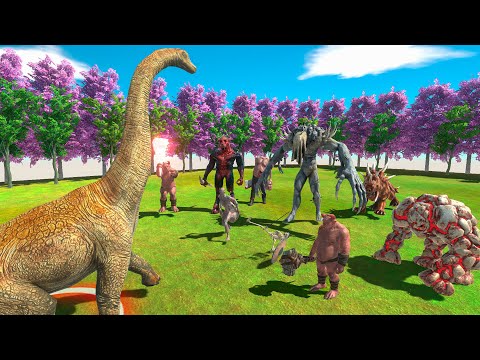 🔥50 TONS BRACHIOSAURUS vs INFERNALS ALL TEAM - Animal Revolt Battle Simulator