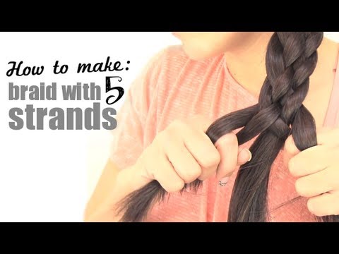 How to make a braid with 5 strands