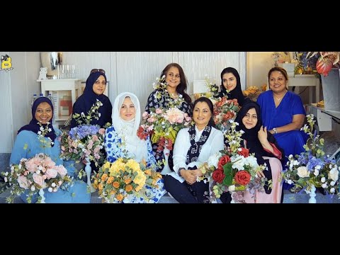 Flower Arrangement Workshop at Naima Khan Designs Studio in Dubai