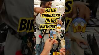 Pulled Charizard On His Birthday! #pokemon #pokemoncards #pokemontcg #pokemon #charizard