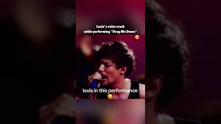 Louis’s voice crack performing DRAG ME DOWN 🥹 #louistomlinson #onedirection #dragmedown