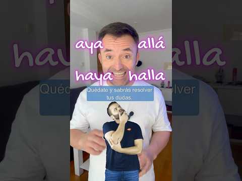 Distingue sin problemas entre haya, halla, aya y allá. #ortografía #español #castellano #idiomas