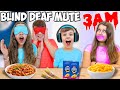 BLIND DEAF MUTE COOKING CHALLENGE At 3AM