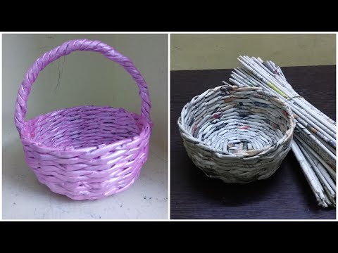 how to make newspaper basket newspaper weaving