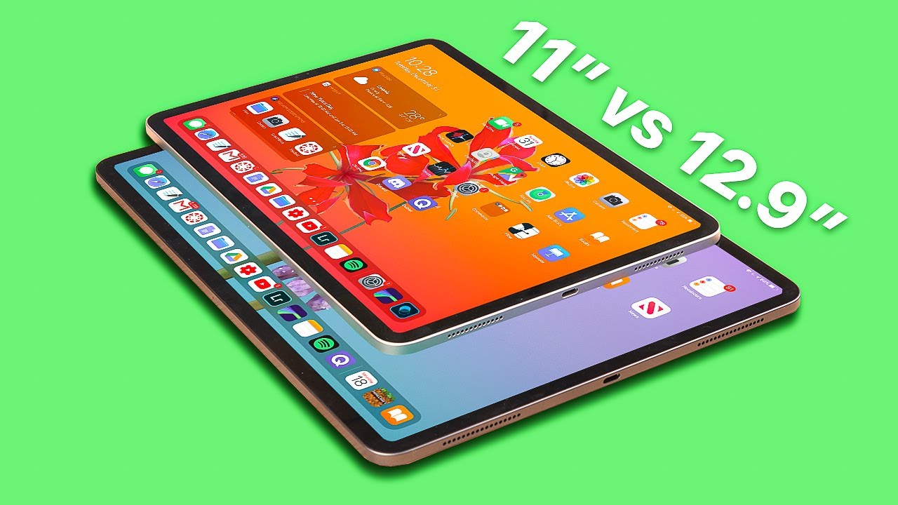 iPad Pro 11" vs 12.9" 2018/2020/2021 | IN-DEPTH Size Comparison!