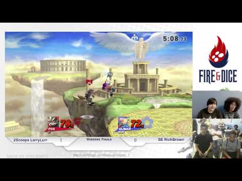 Smash or Die Young #1 - SE Rich Brown (Olimar) vs 2Scoops LaeryLurr (Fox, Sheik) - Smash Wii U WF