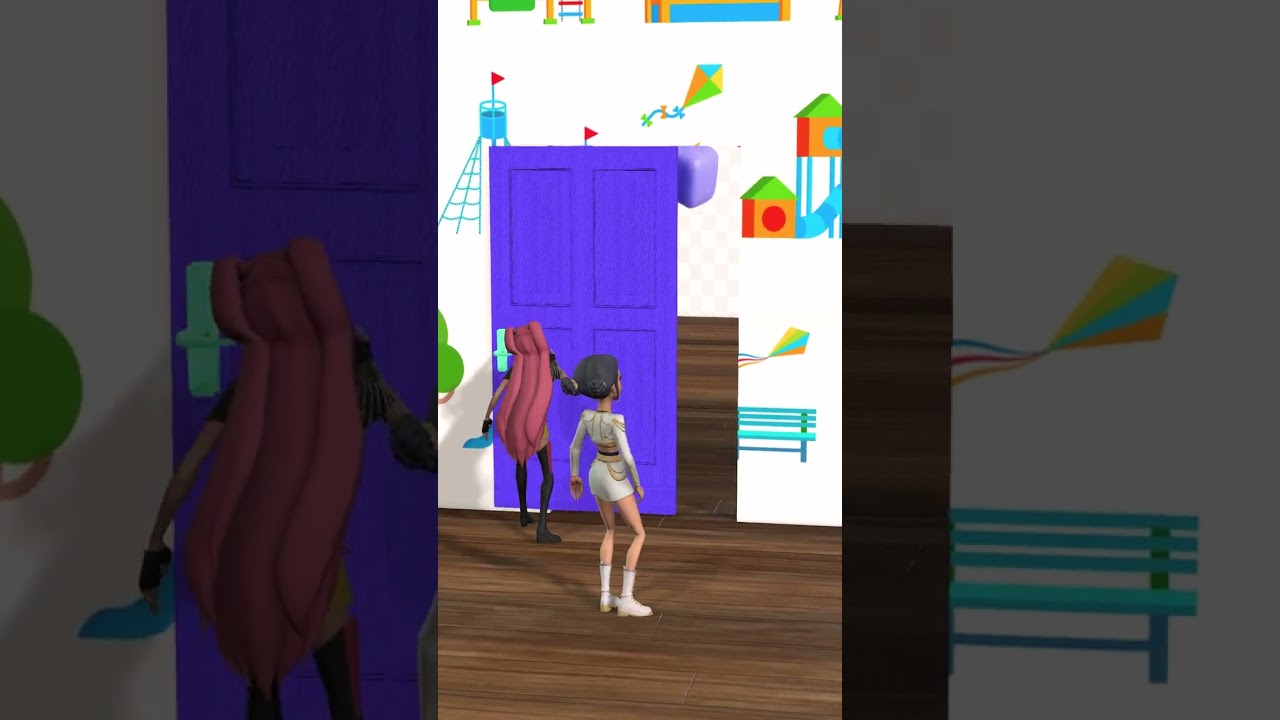 Rumi-Mira-and-Zoey-Find-the-room-door #shorts #animation #kpopdemonhunters #32