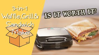 Black+Decker 3-in-1 Waffle, Grill & Sandwich Maker | Is It Worth It?