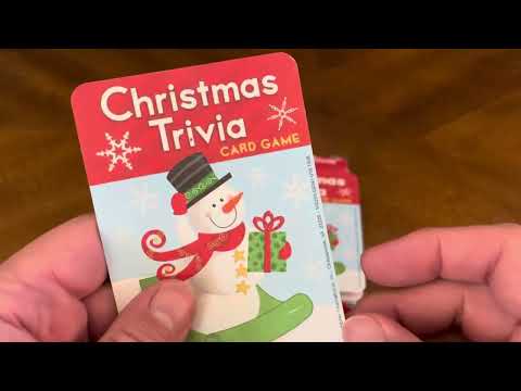 Christmas Trivia Card Games (Unboxing #) - YouTube