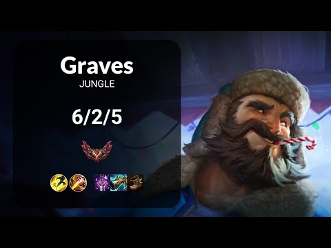 Graves vs Lillia JUNGLE - KR GRANDMASTER Patch 14.20