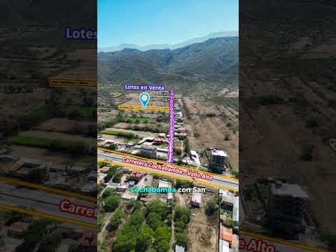 Lotes Económicos en Venta en Tolata – Valle Alto de Cochabamba a 340 metros de avenida