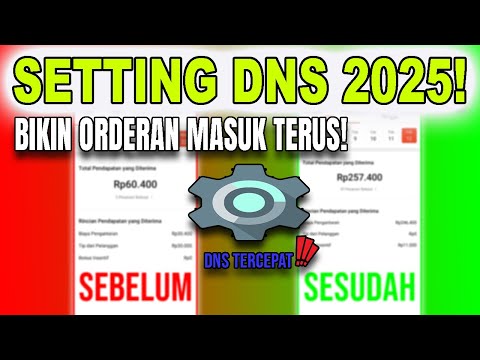 HOW TO SET DNS FOR GOJEK GRAB & SHOPEE FOOD DRIVER TO MAKE IT WORK