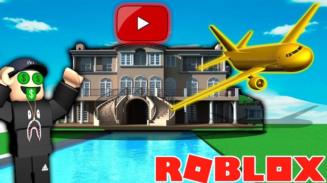 Compro la MANSION Y JET TRILLONARIO ✈🤑en Roblox YouTube Life!