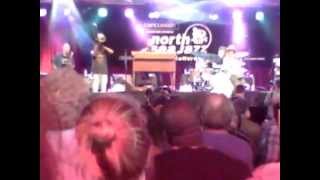 Higher and Higher: Maggie Koerner with Galactic at the North Sea Jazz Festival, July 2014.