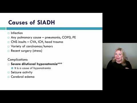 Syndrome of inappropriate antidiuretic hormone (SIADH)