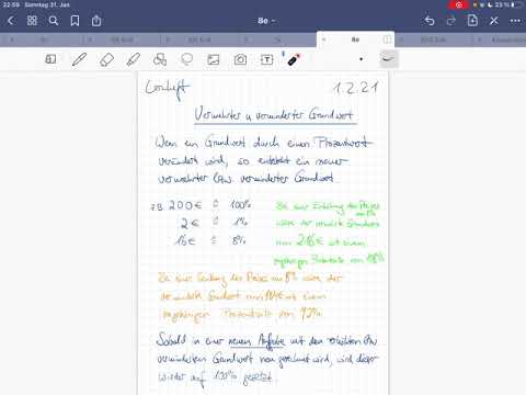 Vermehrter und verminderter Grundwert