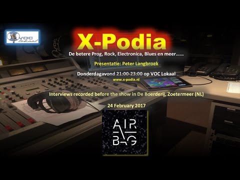 X-Podia interview Airbag at The Boerderij in Zoetermeer (NL) 24 Feb 2017