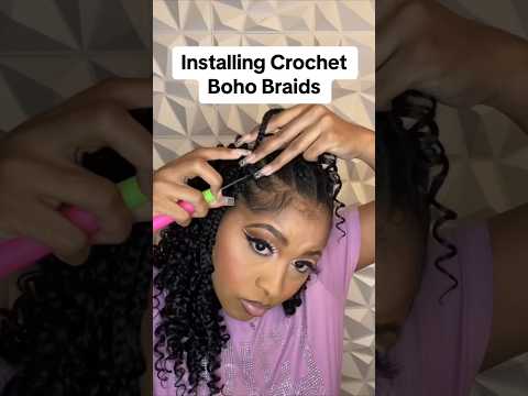 Realistic Crochet Boho Braids #braids #boxbraids #crochetbraids #hair #hairhacks #protectivestyles