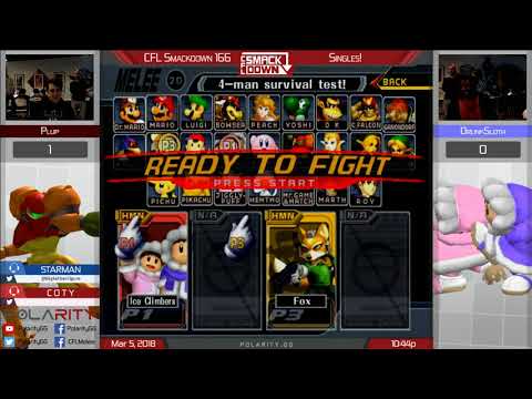 CFL Smackdown 166 Melee - Plup (Fox) vs Drunksloth (ICs) - Winners Semis
