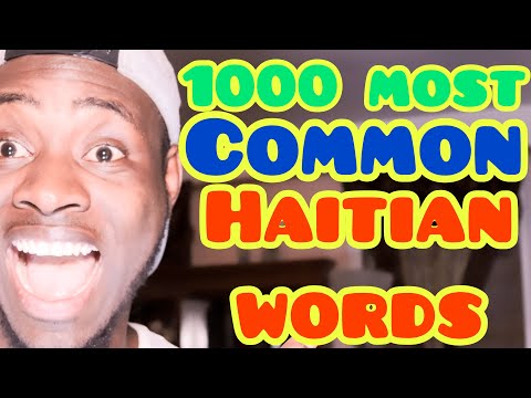 Learn Haitian Creole While You sleep (1000 most common Haitian Creole words Part 1 of 10)