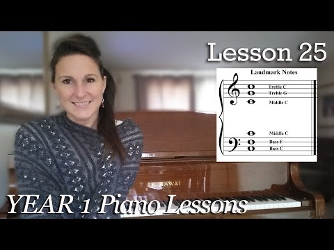 Lesson 25 -Treble and Bass C  [Year 1] Unit 2- Lesson 9 : Free Beginner Piano Lessons