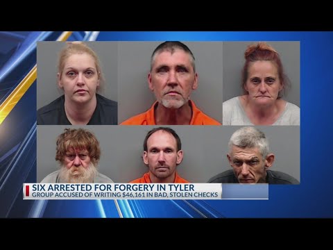 6 people arrested after trying to cash more than $46,000 in forged checks