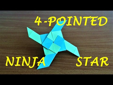 4-Point Silver Ninja Star - 4-Pointed Shuriken - Real Sharp Ninja