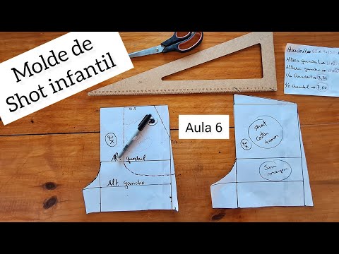 Como fazer Molde de Short com bolso faca. Em qualquer tamanho. Fácil