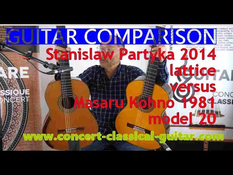 Comparison Stanislaw Partyka 2014 vs Masaru Kohno 20 1981 www.concert-classical-guitar.com
