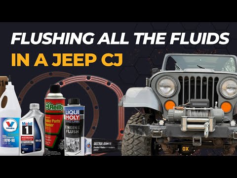 Getting rid of the grime! Giving the old Jeep a full flush