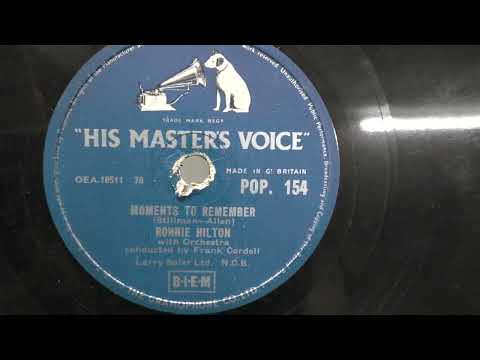Ronnie Hilton: Moments to remember. (1956).