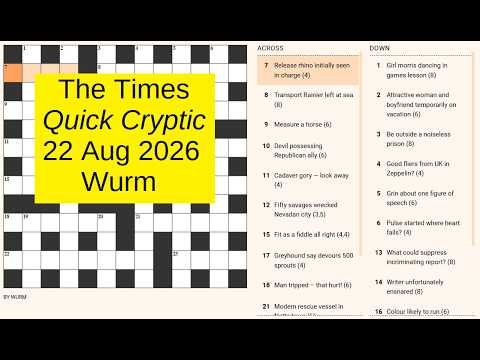 The Times Quick Cryptic 3387
