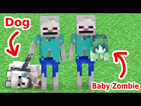 Rescuing Baby Zombie Girl - Minecraft Animation